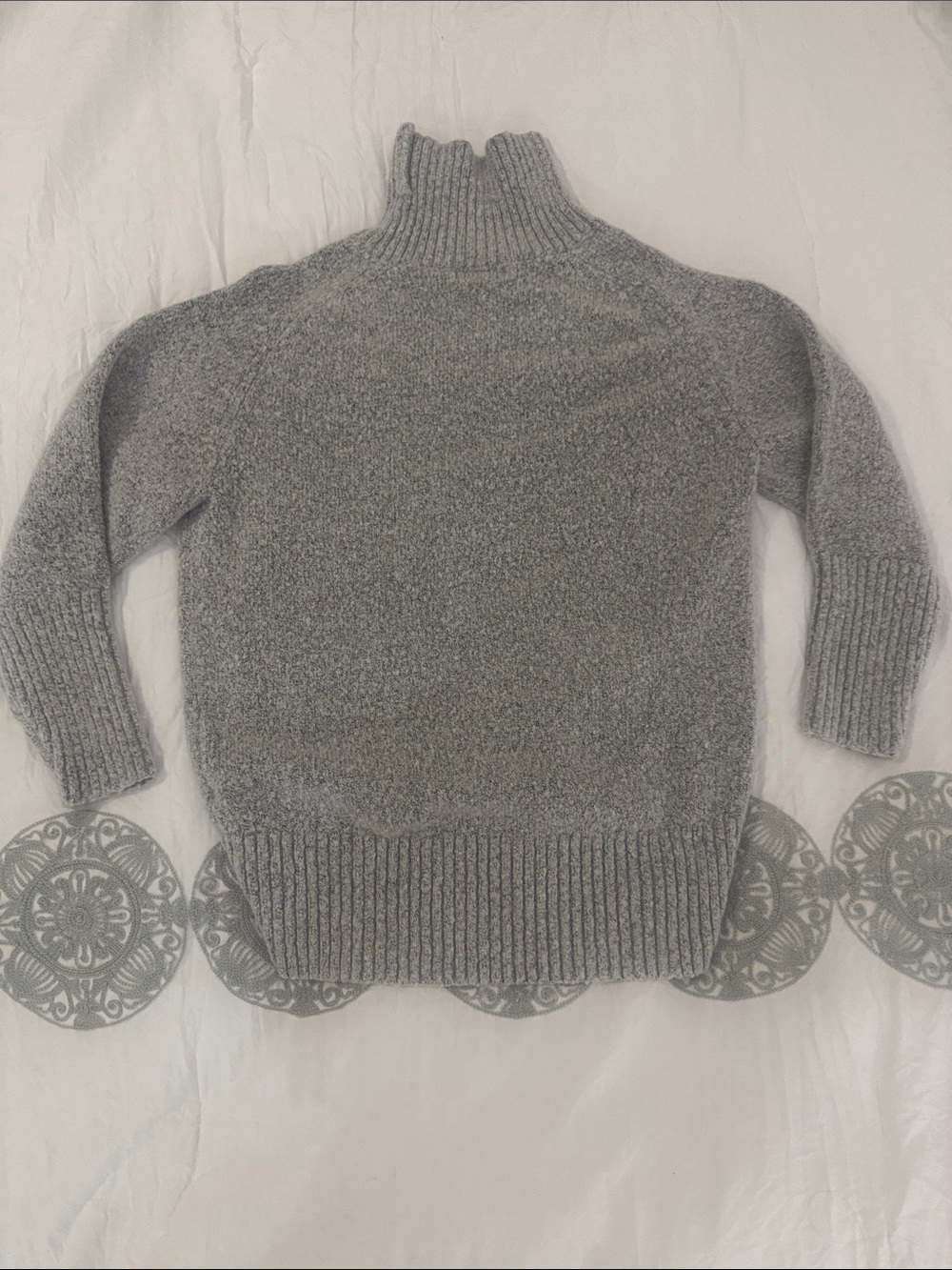 Fashion Nova Gray Ribbed Turtleneck Sweater